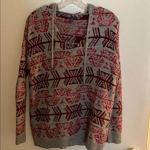 hooded heavy sweater from AE